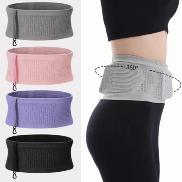 Multifunctional Knit Breathable Concealed Waist Bag - Image 4