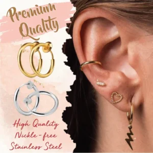 Non-Piercing Septum Earring Hoop Set