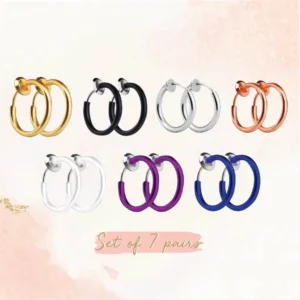 Non-Piercing Septum Earring Hoop Set