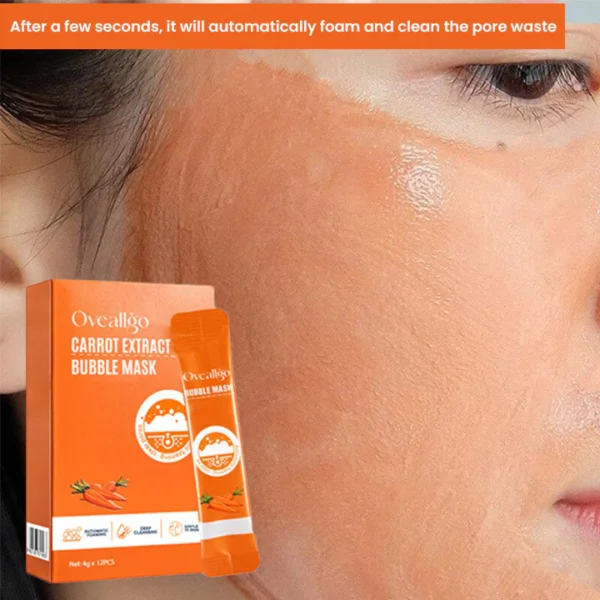 Oveallgo™ Carrot Pore Purifying Bubble Mask - Image 7