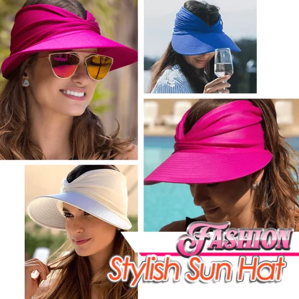 Summer Sun Visor Ponytail Hat - Image 4