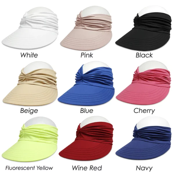 Summer Sun Visor Ponytail Hat - Image 5