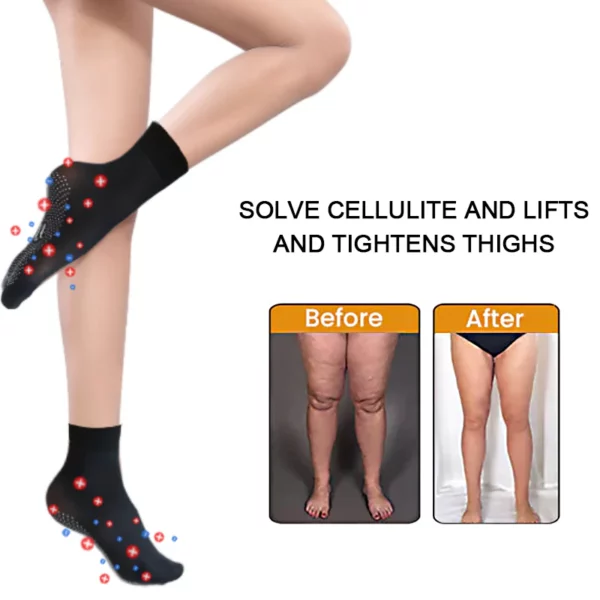 Tourmaline Ionic Body Shaping Stretch Socks - Image 6