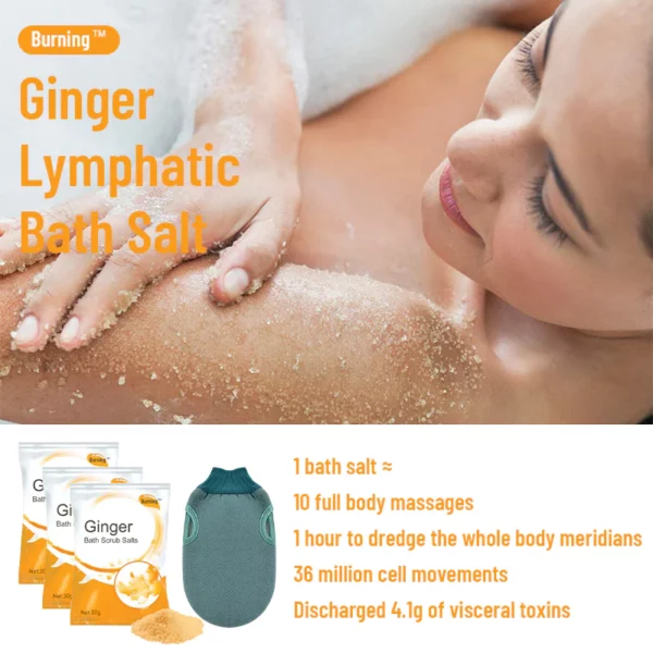 Burning™ Ginger Lymphatic Bath Salt - Image 5