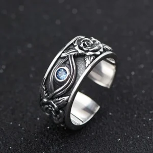 Eye of Horus Lucky Ring 925 Silver