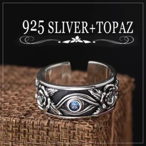 Eye of Horus Lucky Ring 925 Silver