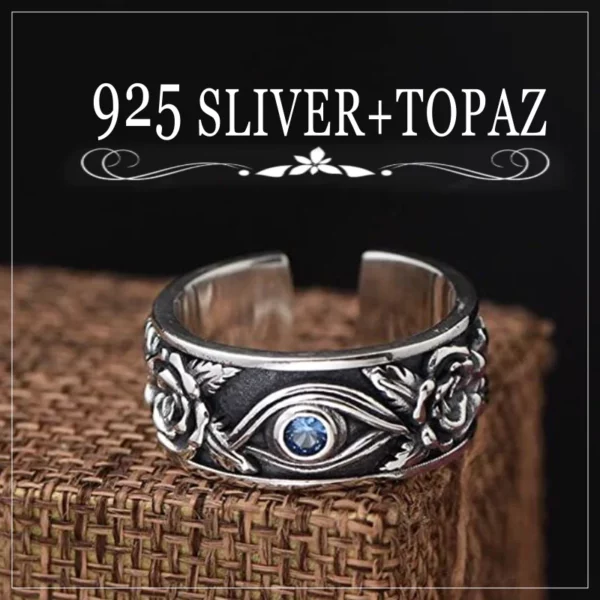 Eye of Horus Lucky Ring 925 Silver