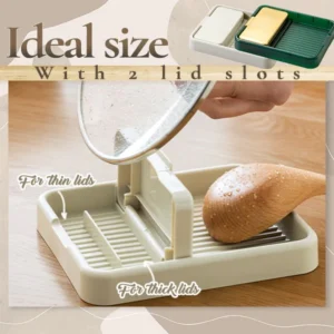 Folding Kitchen Pot Lid and Spatula Rest