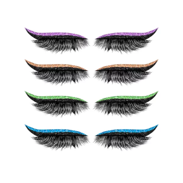 Glitter Eyeliner False Eyelashes Reusable Sticker - Image 4