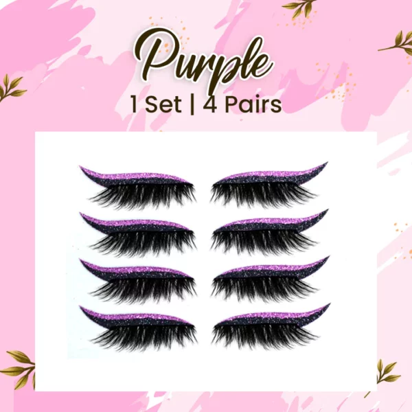 Glitter Eyeliner False Eyelashes Reusable Sticker - Image 8