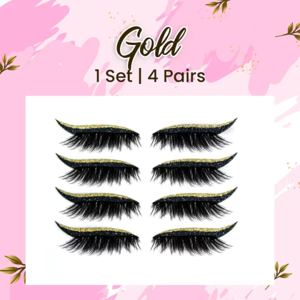 Glitter Eyeliner False Eyelashes Reusable Sticker - Image 11