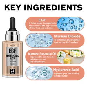 ATTDX EGF HyaluronicAcid FoundationSerum