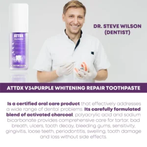 ATTDX V34Purple Whitening Repair Toothpaste