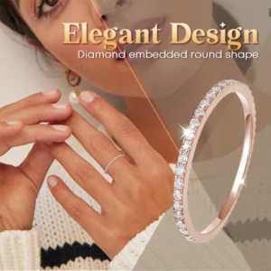 Classic Stackable 3-in-1 Eternity Diamond Ring