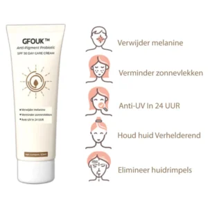 GFOUK™ Anti-Pigment SPF 50 Probiotische Dagcrème