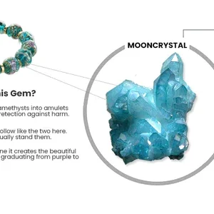 HIGH VIBRATIOH MOON CRYSTAL HEALING BRACELET