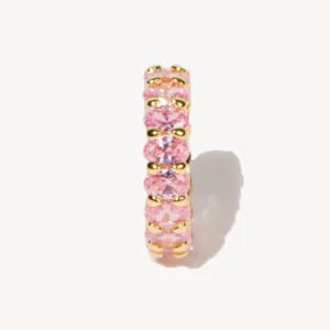 Iconic Nina Gold Ring in Pink Crystal