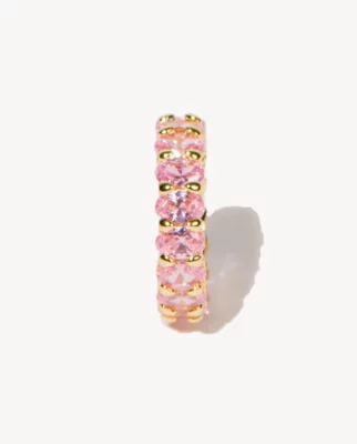 Iconic Nina Gold Ring in Pink Crystal