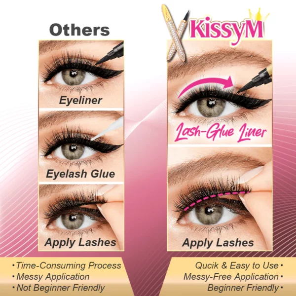 KissyM™ 2-in-1 Magic Lash-Glue Liner - Image 2