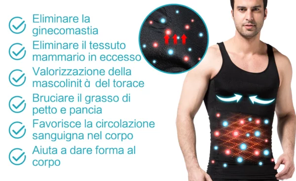 MANSottile Gilet a Compressione Modellante