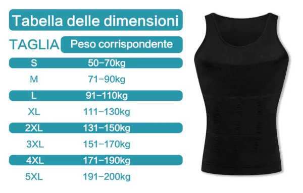 MANSottile Gilet a Compressione Modellante