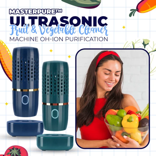 MasterPure™ Ultrasonic Fruit and Vegetable Cleaner Machine OH-ion Purification