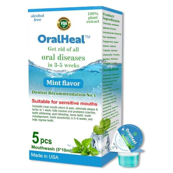 OralHeal™ Jelly Cup Mouthwash Restoring teeth and mouth to health - Image 6