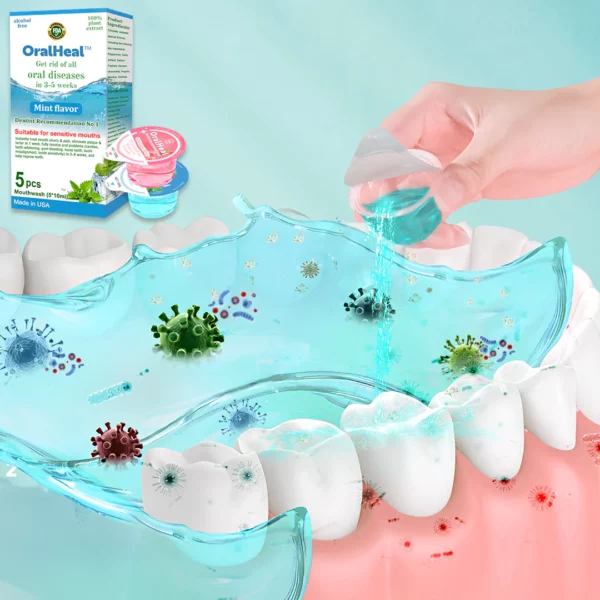 OralHeal™ Jelly Cup Mouthwash Restoring teeth and mouth to health - Image 4