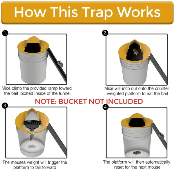 Perfect Bucket Lid Mouse Trap