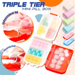 Triple Tier Mini Pill Box