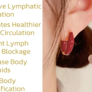 lymphatic activity hoop earrings