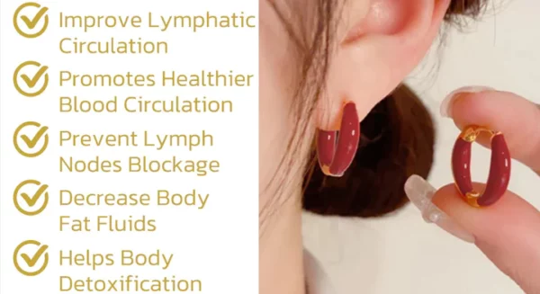 lymphatic activity hoop earrings