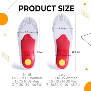 Anti-Swelling High Arch Support Insoles