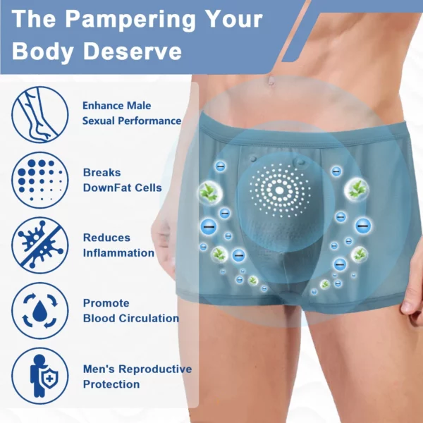 BLUESHOT™ Ice Silk Ion Tourmaline Magnets Enhance&Shaping Underwear