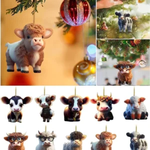 Cartoon Cow Decorative Ornament