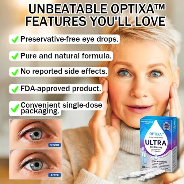 Optixa™ Cataracts Glaucoma Lubricating Eye Drops Doctor Recommended