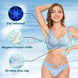 PISPARA™ Ice Silk Ion Lymphvity Detoxification and Shaping & Powerful Lifting Bra