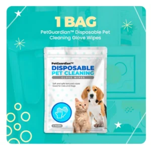 PetGuardian™ Disposable Pet Cleaning Glove Wipes