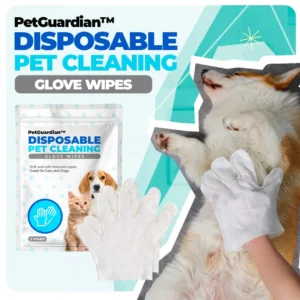 PetGuardian™ Disposable Pet Cleaning Glove Wipes