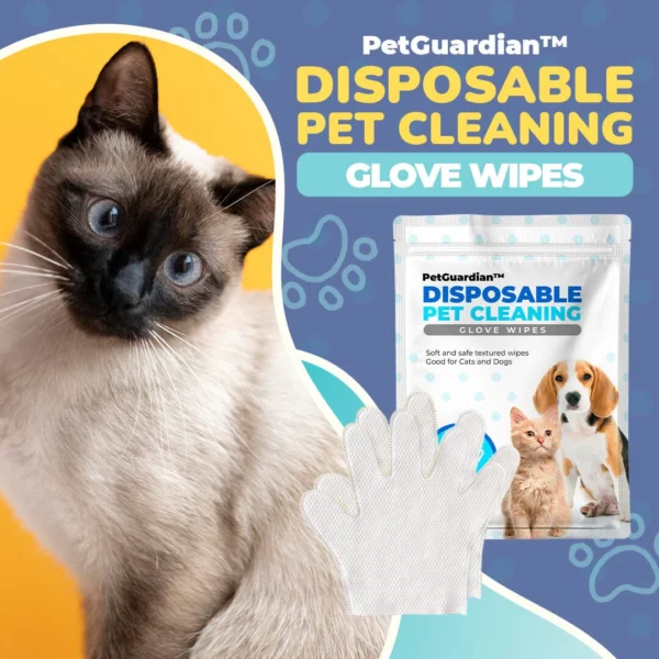 PetGuardian™ Disposable Pet Cleaning Glove Wipes