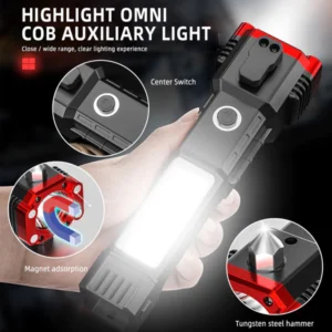 Portable Rechargeable High Quality LED Flashlight