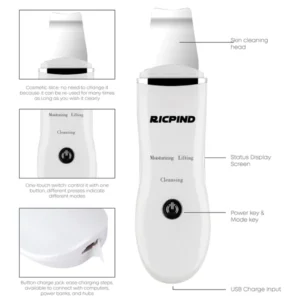 Ricpind Ultrasonic DeepCleansing Skin Scrubber