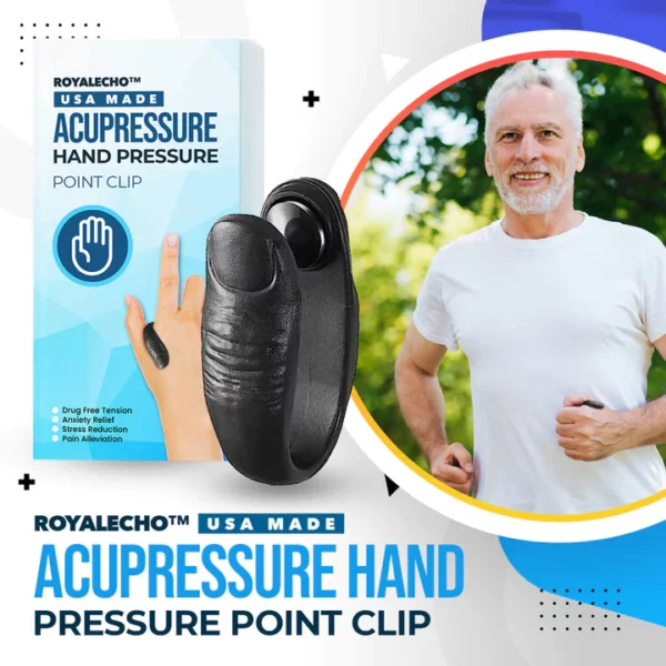 Royalecho™ USA Made Acupressure Hand Pressure Point Clip