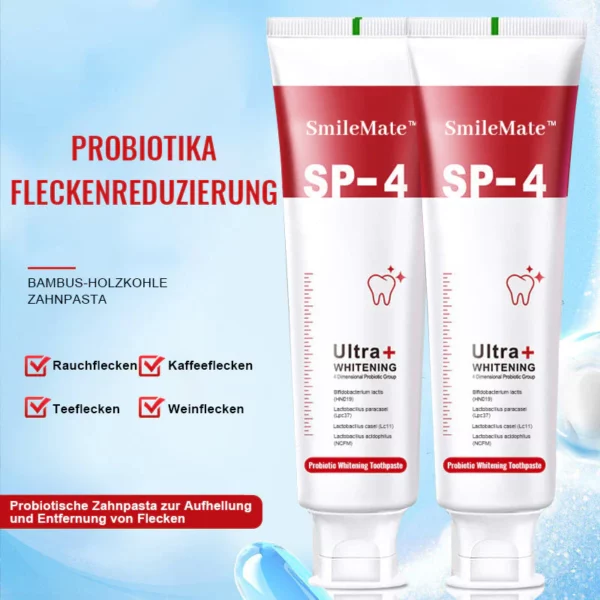 SmileMate™ SP-4TM Probiotische Whitening-Zahnpasta