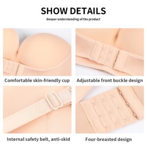 Strapless Front Buckle Lift Bra