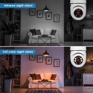 Wireless Wifi Light Bulb Camera Security Camera