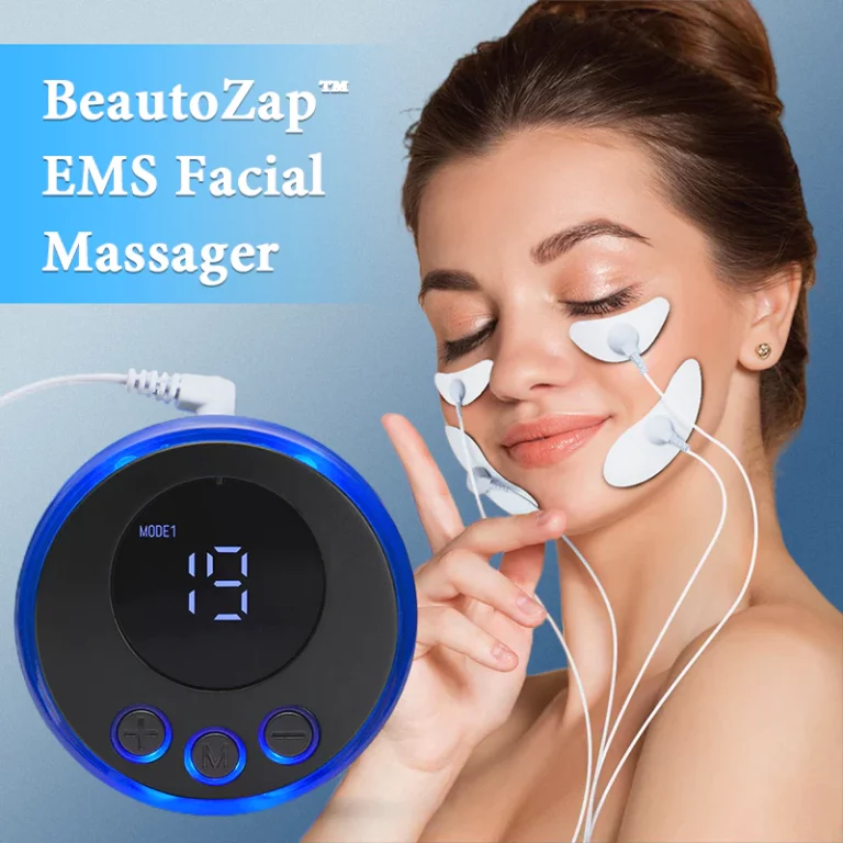 BeautoZap™ EMS Facial Massager for Wrinkle Removal and Skin Tightening