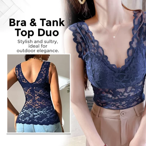 CC™ LymphVive Wireless Tank Top Lace Bra