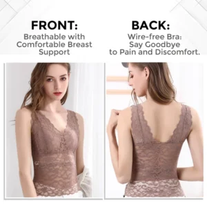 CC™ LymphVive Wireless Tank Top Lace Bra