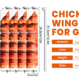 Chicken Wing Rails for Grill